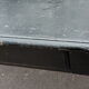 Black lacquered pine desk table
