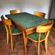 Table et chaises scandinave vintage
