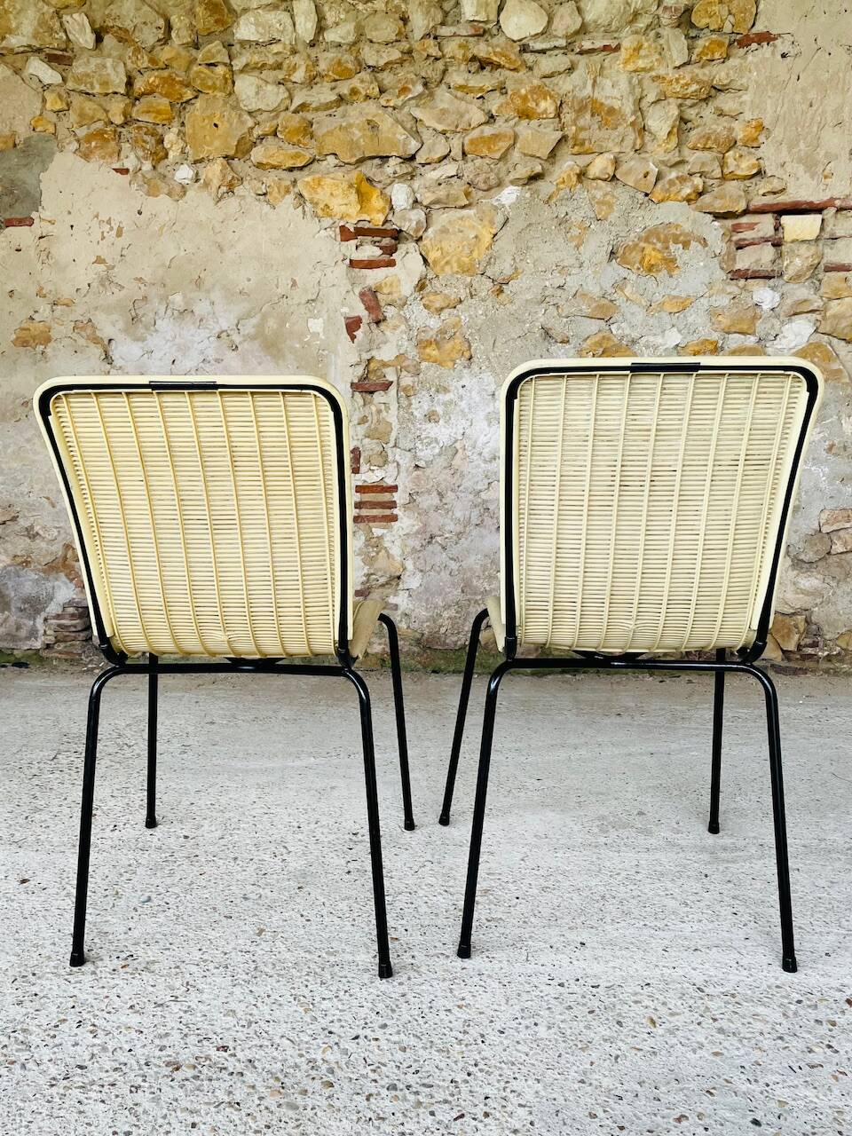 Pair of vintage garden chairs by Fantasia, circa 1950s
