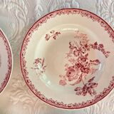 4 Sarreguemines Terre de Fer Deep Plates Fontanges Model