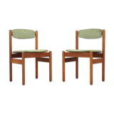 Set of two oak chairs, Danish design, 1960s, designer: Jørgen Baekmark, manufacturer: FDB Møbler