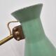 Mid-Century table lamp with a conical metal shade, attributed to Stilnovo.