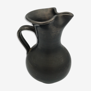 Carafe en céramique émaillée noire