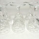 Six glasses - Lorraine crystal