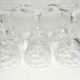 Six glasses - cut - crystalware from Lorraine
