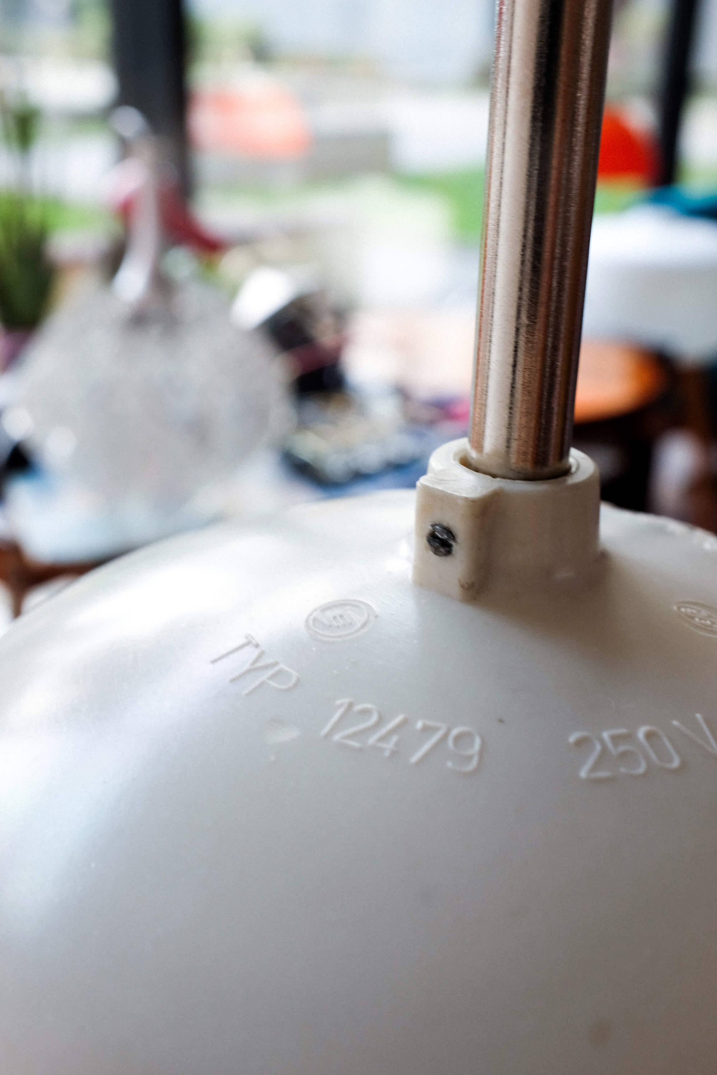 Vintage czechoslovak bakelite hanging lamp, 1960s