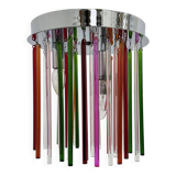 Mid-century design glass ceiling lamp, 1970s