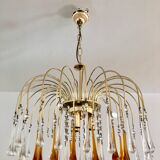 Murano glass drops hanging lamp