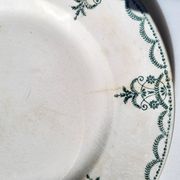 Assiette Terre de Fer guirlande florale