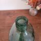 Green oblong glass carafe