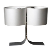 Lampe de table en aluminium par Giuliano Cesari pour New Lamp, Italie, années 1970.