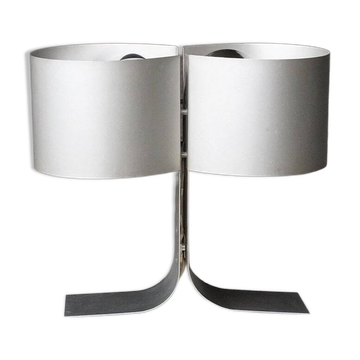 Lampe de table en aluminium par Giuliano Cesari pour New Lamp, Italie, années 1970.