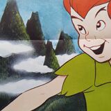 Affiche cinéma originale Walt Disney 1974 Peter Pan 60X160cm