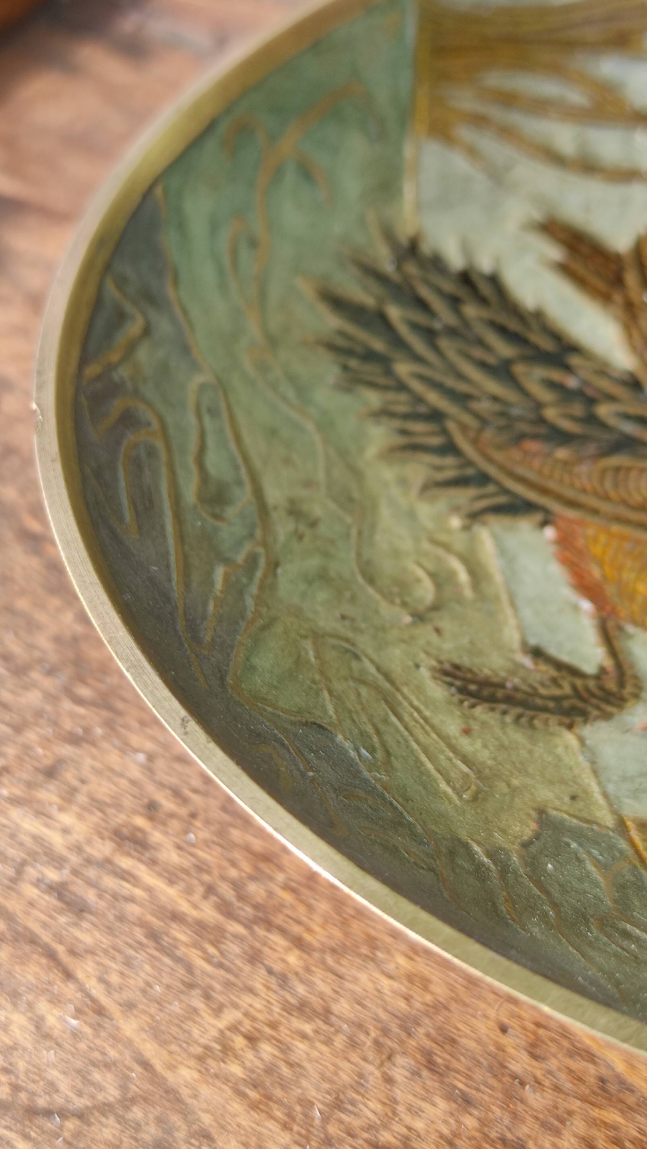 Plate or empty brass pocket, Made in India