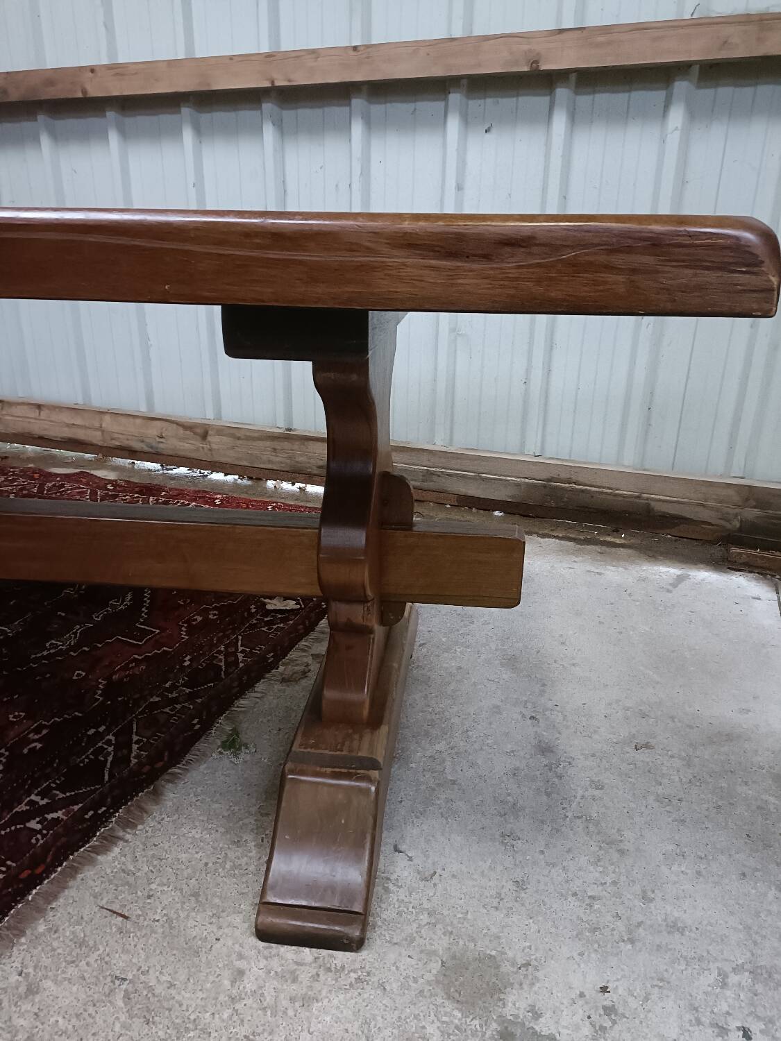 Solid wood monastery table