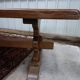 Solid wood monastery table