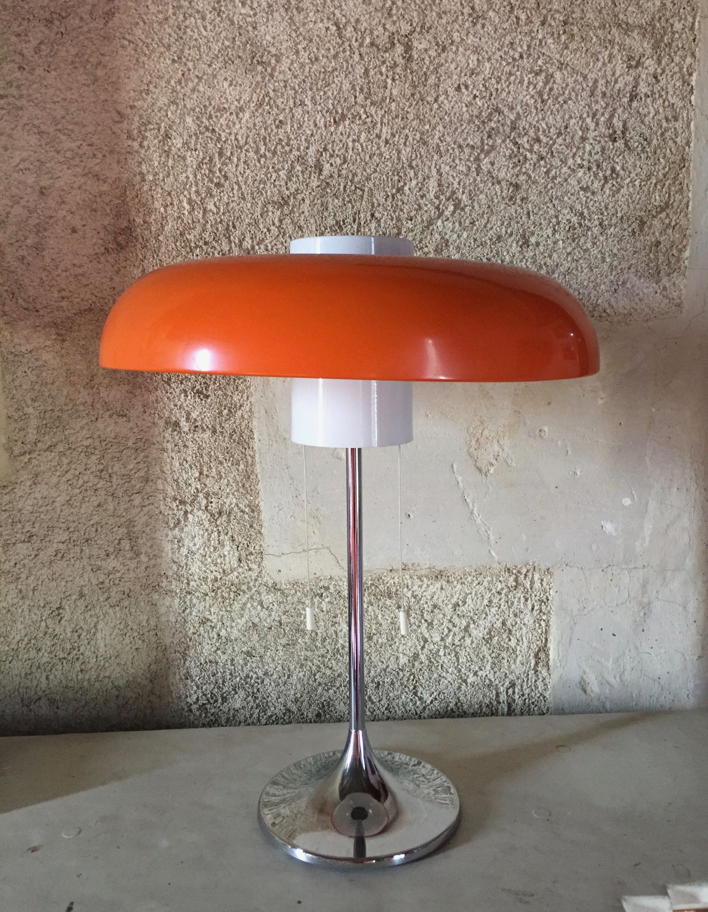 Mushroom lamp orange Maison Arlus