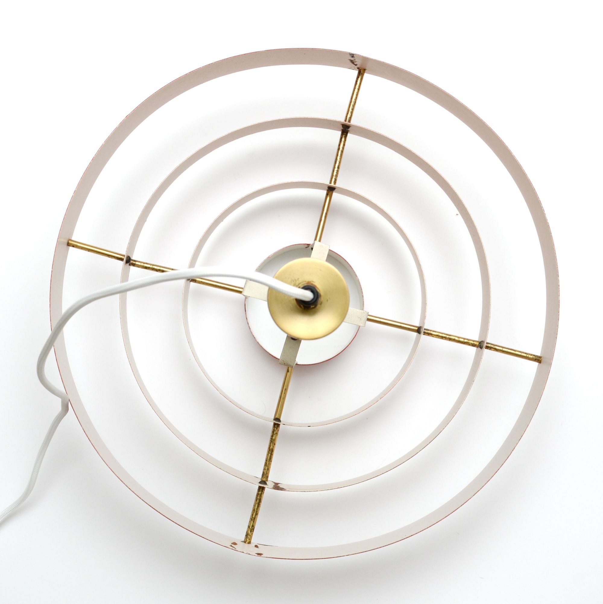 Red Scandinavian lamp, Denmark 1960s