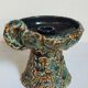 Paire de bougeoirs en céramique de la Vanoise écume miel vintages
