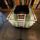 Demeter wood and glass lamp Maison Desny 1980