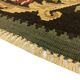 Teal Green Kilim Rug Handwoven Oriental Carpet Moldavian Area Square Rug