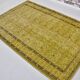Tapis floral Oushak jaune