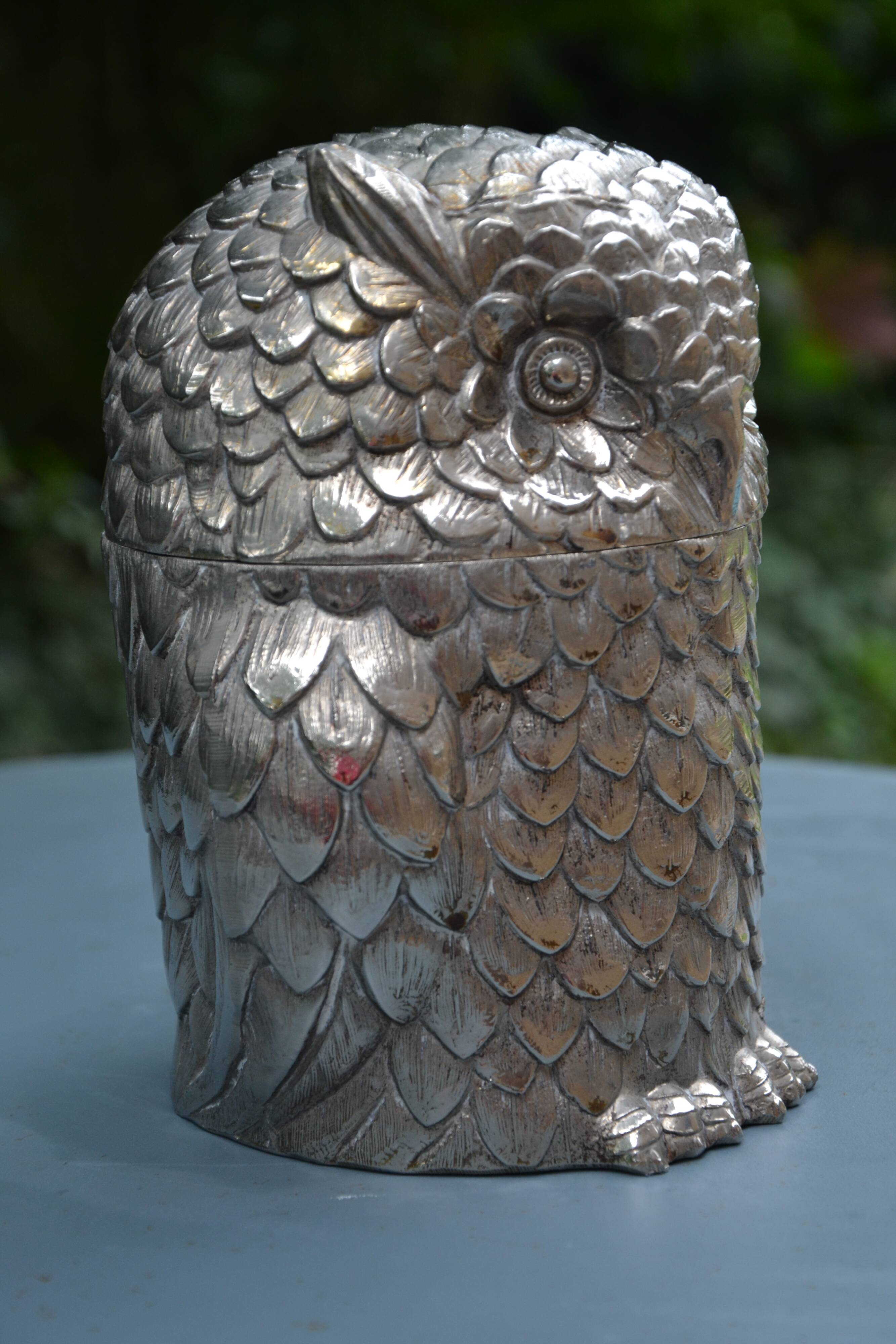 Ice bucket Owl Mauro Manetti and 2 perspex wall lights