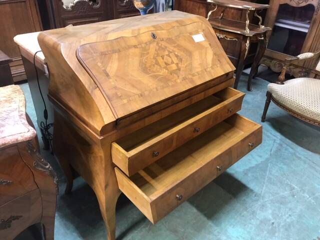 Walnut donkey back secretary