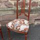 Pair of Louis XVI Napoleon III Chairs Mahogany 1920s Valet de chambre