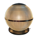 Globe Holophane en laiton sur socle