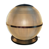 Globe Holophane en laiton sur socle