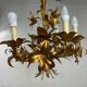 Lustre vintage "doré" flower