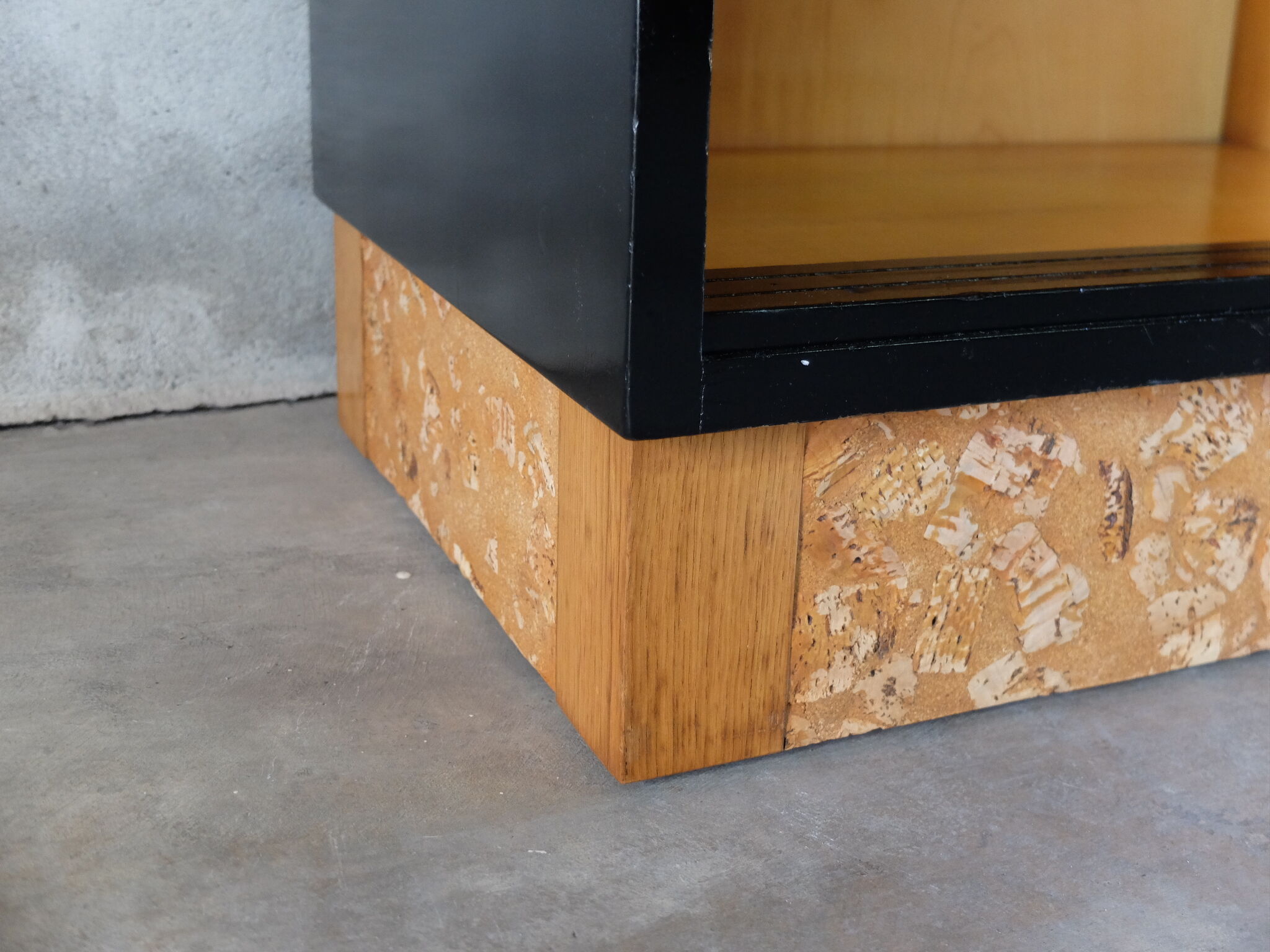 Buffet 1950 signed, lacquered black and sycamore