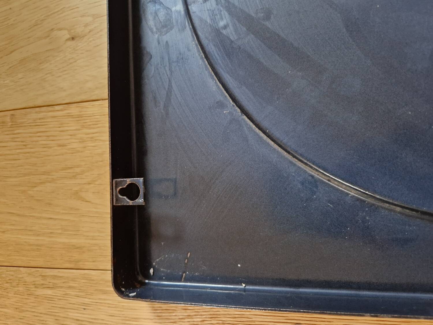 Old 60s Mirror in enamelled sheet metal