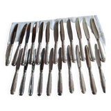 Stainless steel knives and silver metal