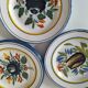 6 earthenware plates from the East - vintage 1960s