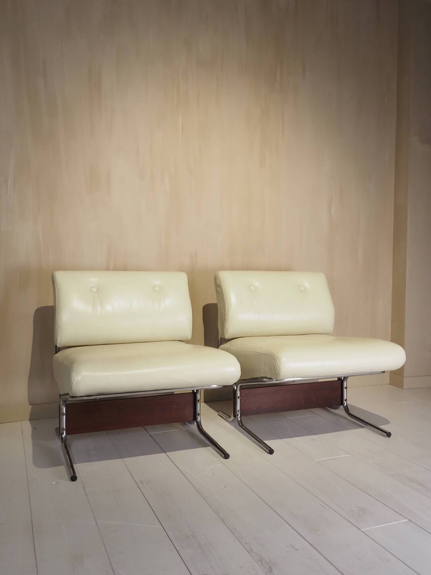 Rare pair of "Caracas" lounge chairs by Pierre Guariche, 1960s