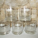 Lot 5 glasses martini advertising bistro