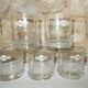 Lot 5 verres martini bistrot publicitaire