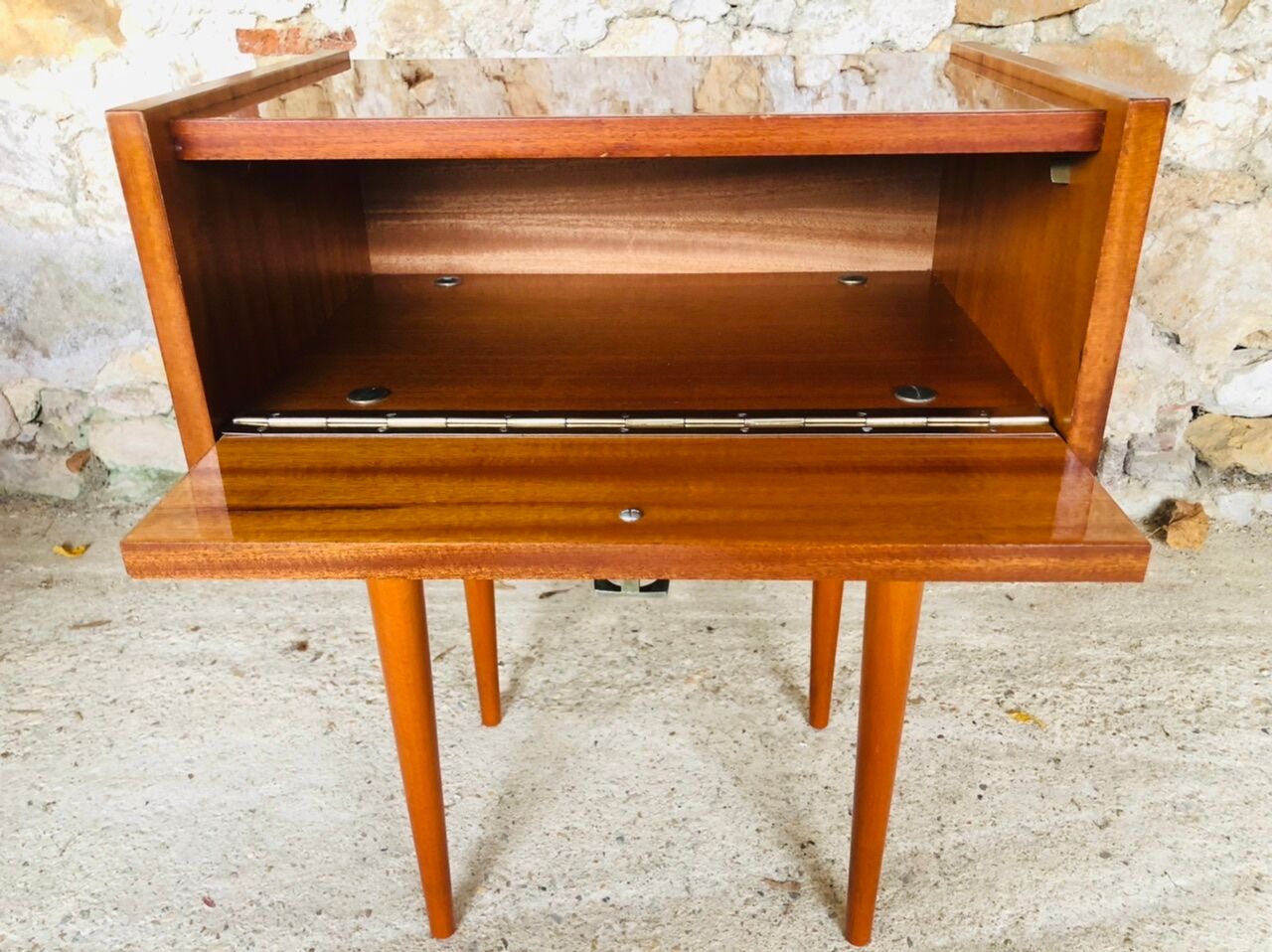 Vintage bedside, scandinavian style, circa 60