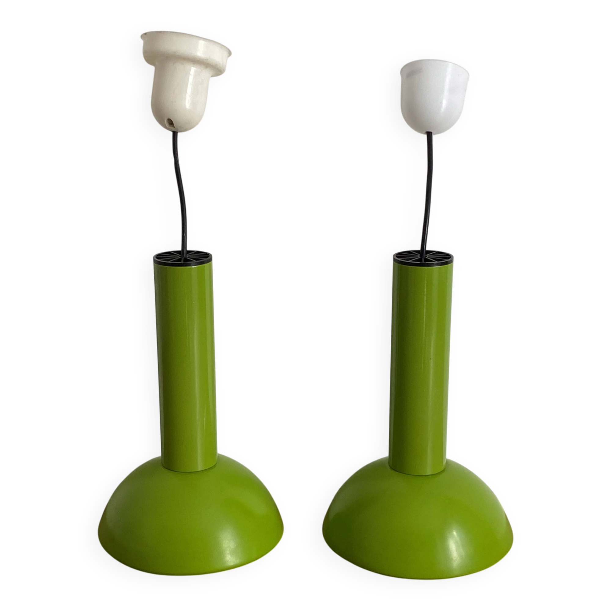 Lot de 2 suspensions lita. 1970. Space age.