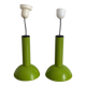 Lot de 2 suspensions lita. 1970. Space age.