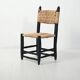 5 chaises marocaines en bois bleu