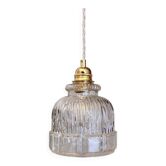 Vintage glass globe pendant light