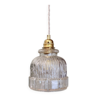 Vintage glass globe pendant light