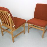 Ensemble de 2 chaises d'appoint Borge Mogenson, modèle 3232
