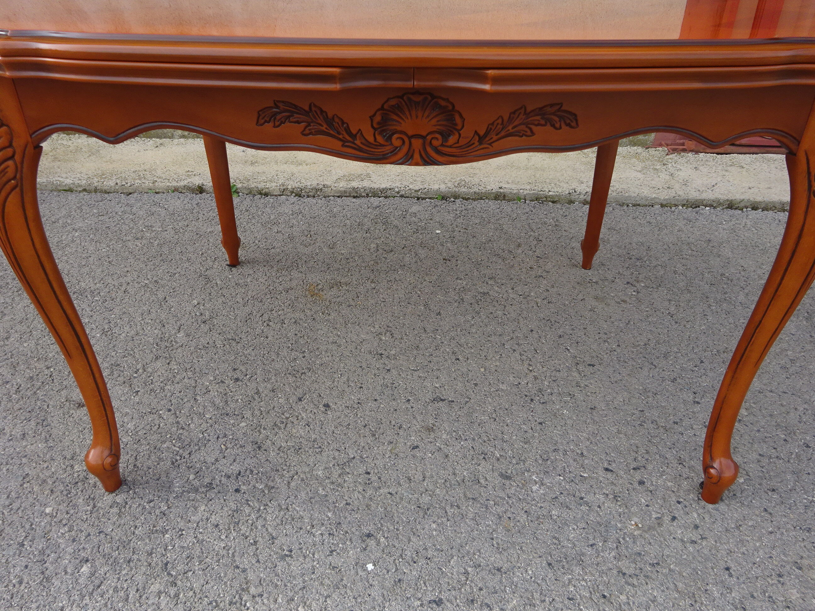 Large oval table in Louis XV style