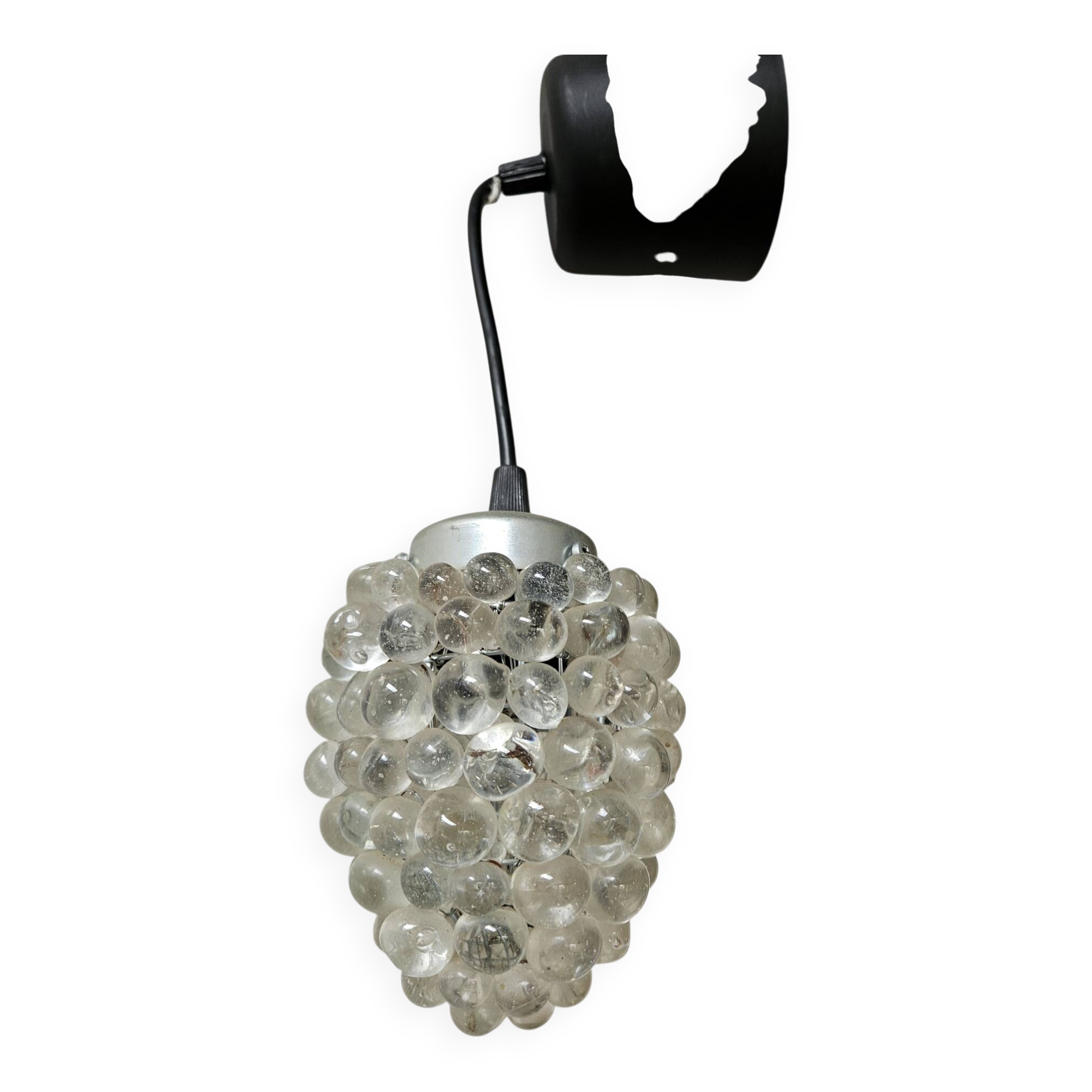 Suspension design en verre vintage