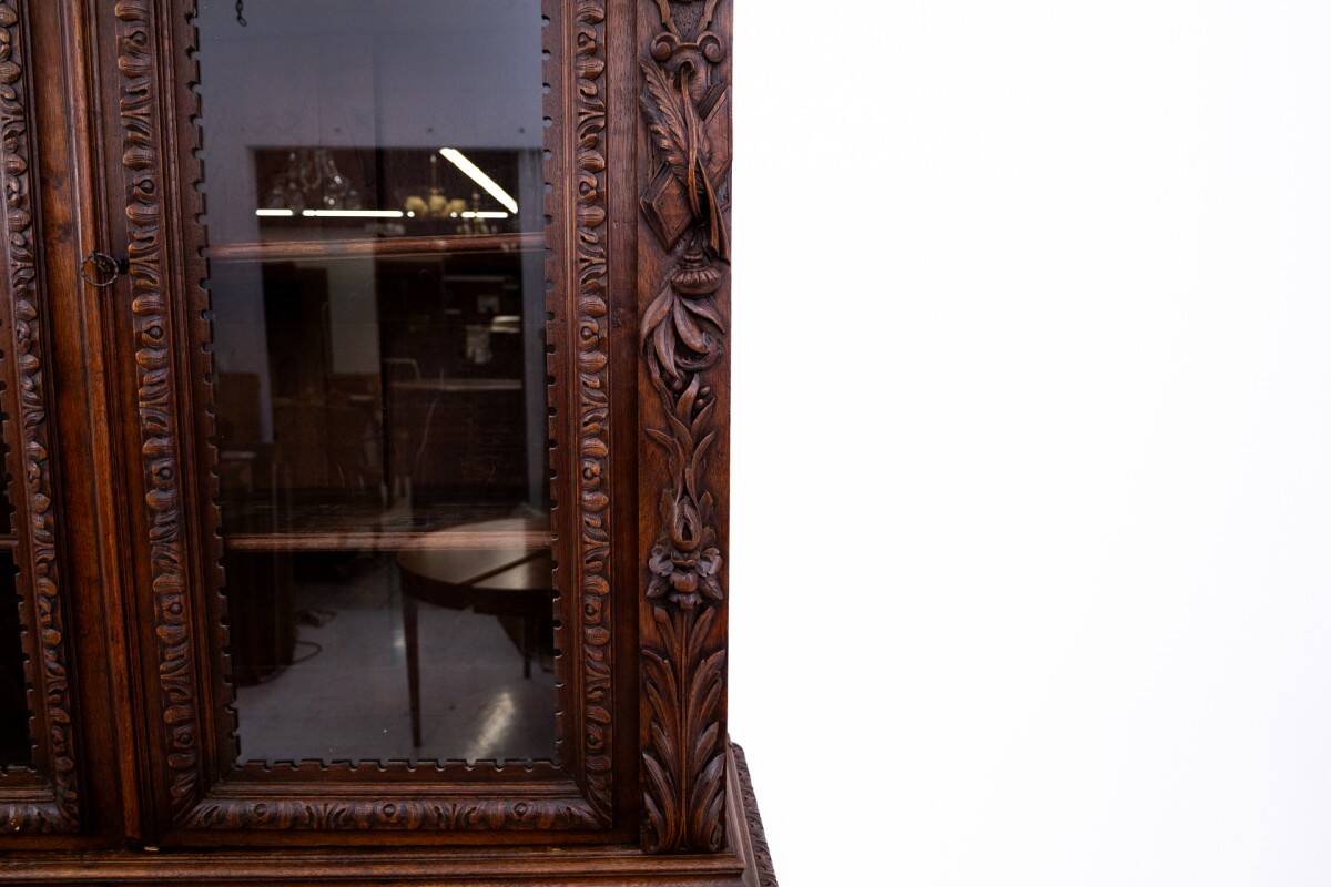 Carved library/sideboard, France, circa 1880.