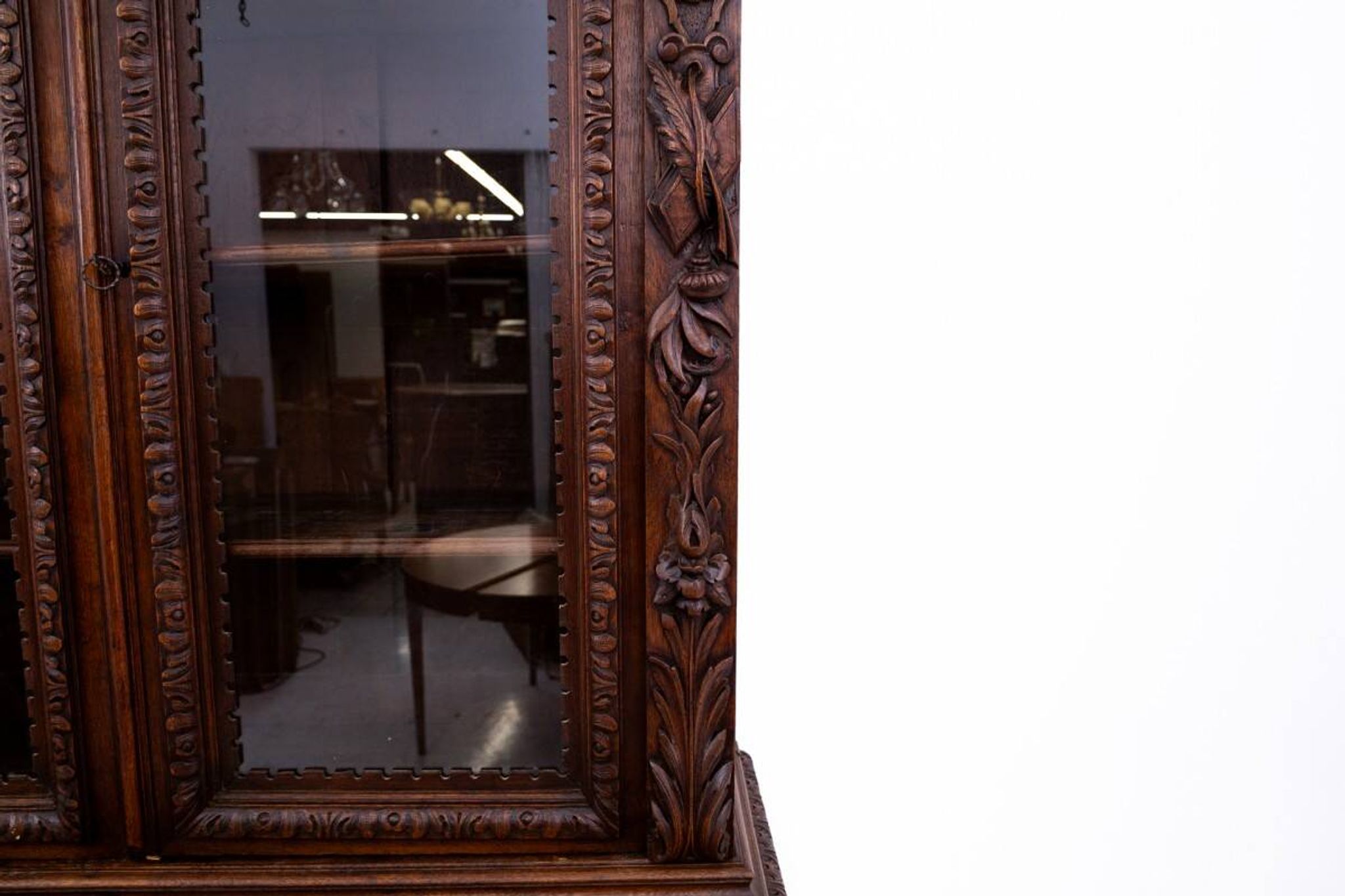 Carved library/sideboard, France, circa 1880.